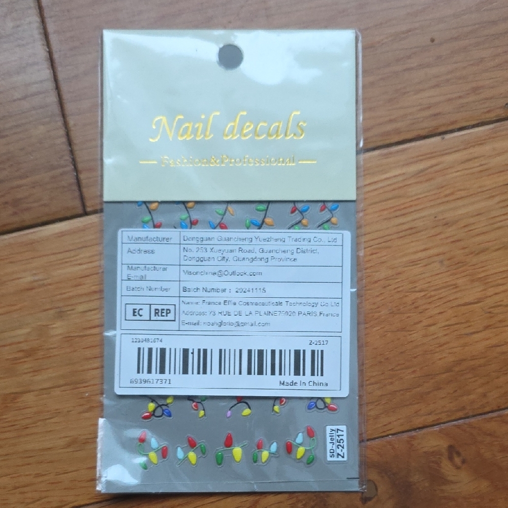 SHEIN Colorful Press-On Nail Decals